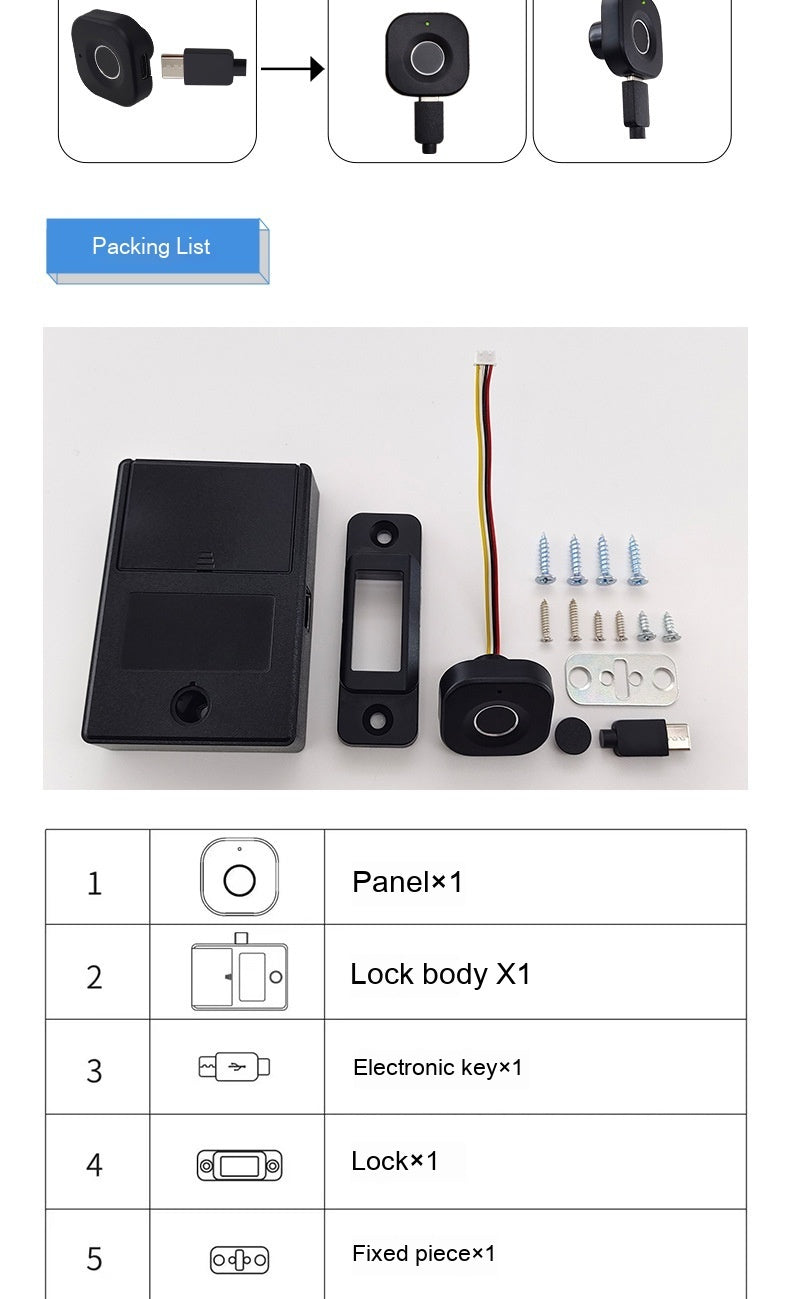 Smart Drawer Locker Wardrobe for Cabinet Lock