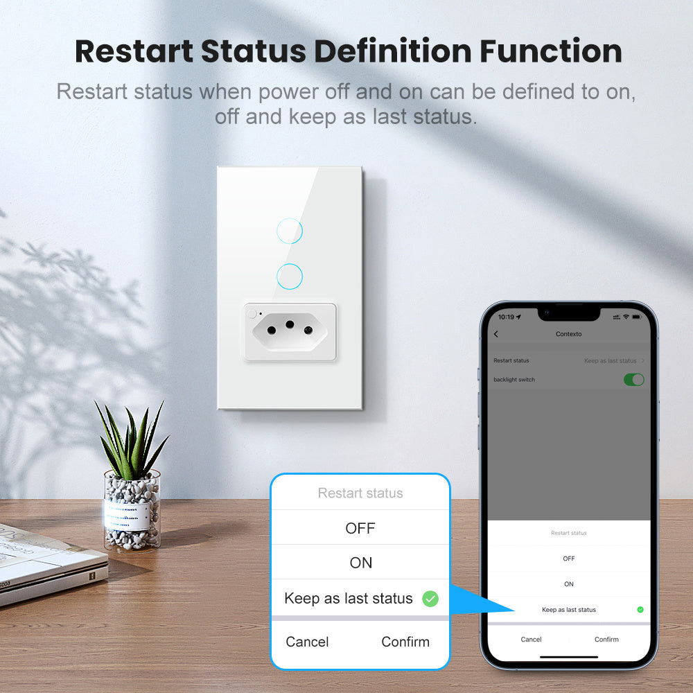 Home Fashion Voice Control Smart Socket